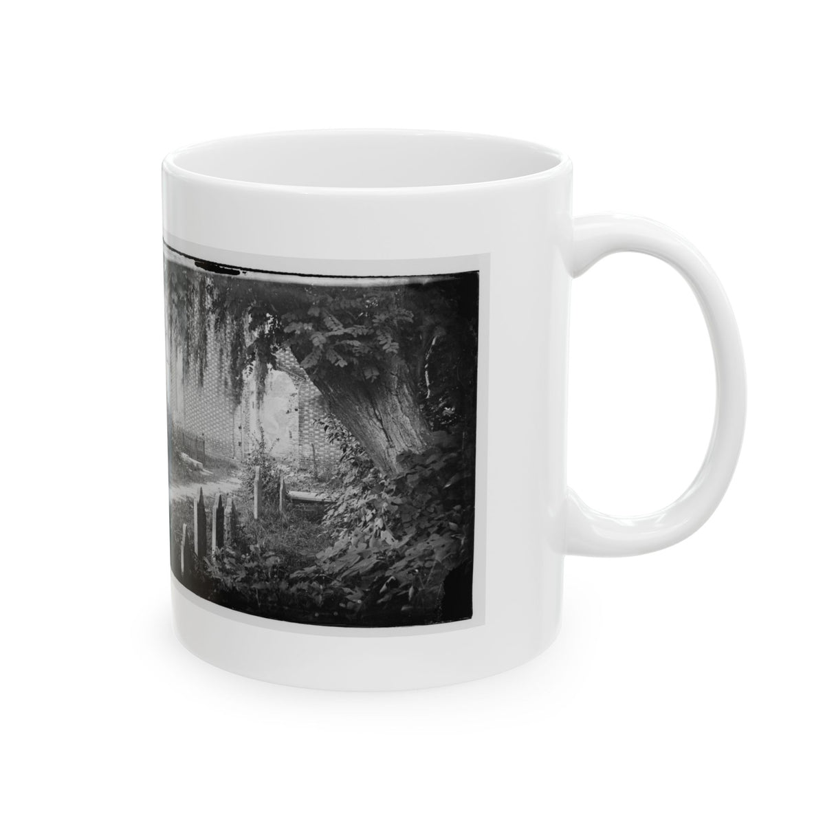 Churchyard With Graves (U.S. Civil War) White Coffee Mug