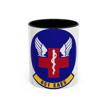 651st Expeditionary Aeromedical Evacuation Squadron (U.S. Air Force) Accent Coffee Mug 11oz Black - Go Mug Yourself