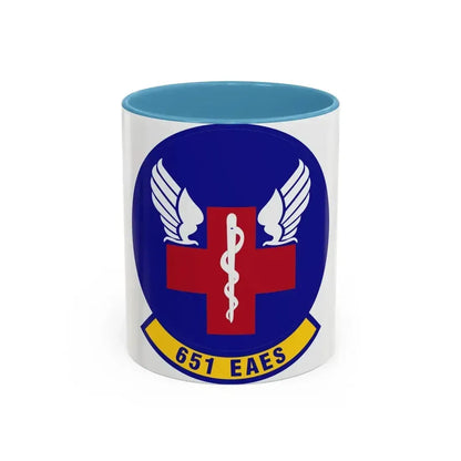 651st Expeditionary Aeromedical Evacuation Squadron (U.S. Air Force) Accent Coffee Mug 11oz Light Blue - Go Mug Yourself