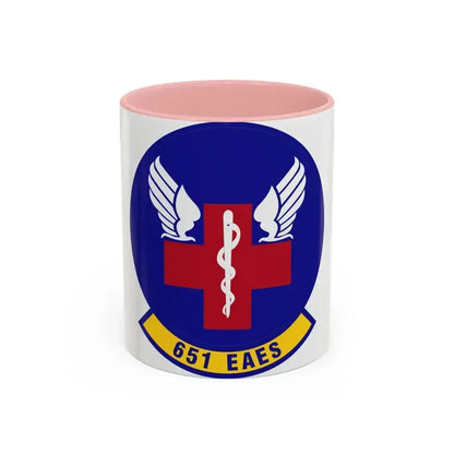 651st Expeditionary Aeromedical Evacuation Squadron (U.S. Air Force) Accent Coffee Mug 11oz Pink - Go Mug Yourself