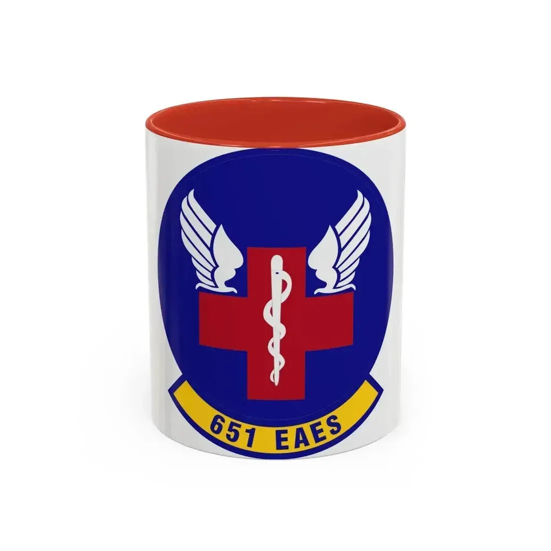 651st Expeditionary Aeromedical Evacuation Squadron (U.S. Air Force) Accent Coffee Mug 11oz Red - Go Mug Yourself