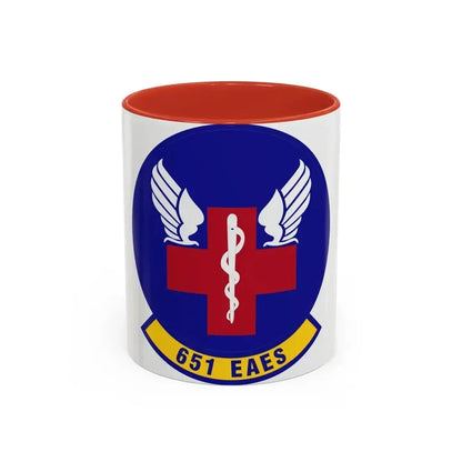 651st Expeditionary Aeromedical Evacuation Squadron (U.S. Air Force) Accent Coffee Mug 11oz Red - Go Mug Yourself