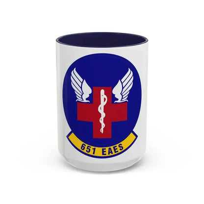 651st Expeditionary Aeromedical Evacuation Squadron (U.S. Air Force) Accent Coffee Mug 15oz Navy - Go Mug Yourself