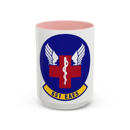651st Expeditionary Aeromedical Evacuation Squadron (U.S. Air Force) Accent Coffee Mug 15oz Pink - Go Mug Yourself