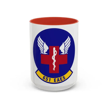 651st Expeditionary Aeromedical Evacuation Squadron (U.S. Air Force) Accent Coffee Mug 15oz Red - Go Mug Yourself