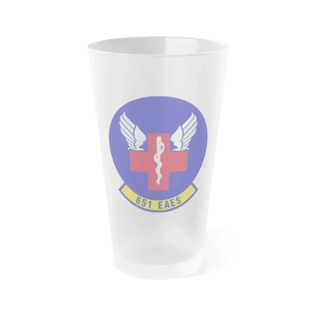 651st Expeditionary Aeromedical Evacuation Squadron (U.S. Air Force) Frosted Pint Glass 16oz 16oz Frosted - Go Mug Yourself