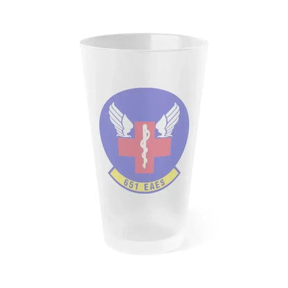 651st Expeditionary Aeromedical Evacuation Squadron (U.S. Air Force) Frosted Pint Glass 16oz 16oz Frosted - Go Mug Yourself