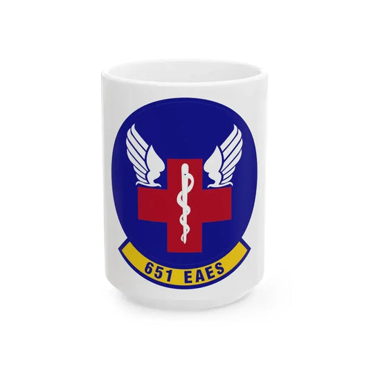 651st Expeditionary Aeromedical Evacuation Squadron (U.S. Air Force) White Coffee Mug 15oz - Go Mug Yourself