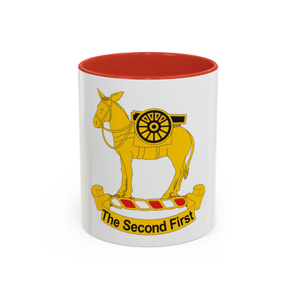 2nd Field Artillery Regiment (U.S. Army) Accent Coffee Mug