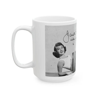 Janette Scott #47 (Vintage Female Icon) White Coffee Mug-Go Mug Yourself