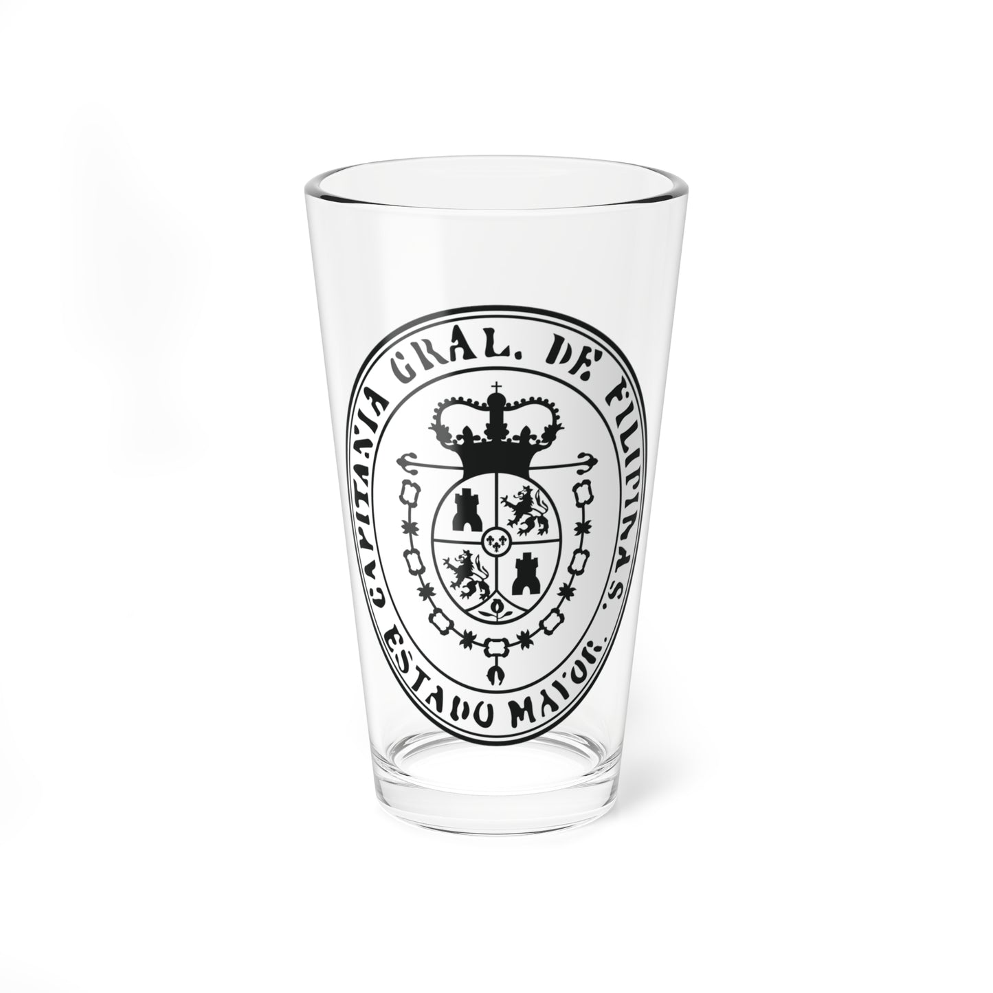 Seal of the Captaincy General of the Philippines (Philippines) (Coat of Arms) Pint Glass 16oz