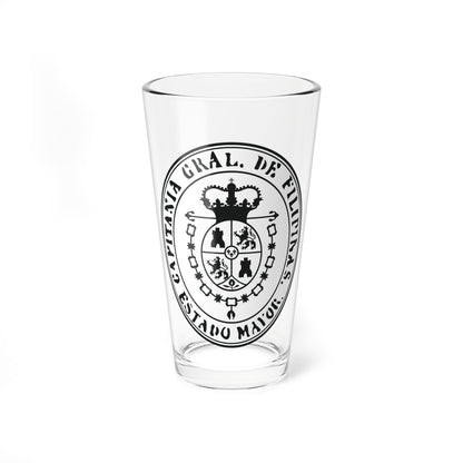 Seal of the Captaincy General of the Philippines (Costa Rica) (Coat of Arms) Pint Glass 16oz