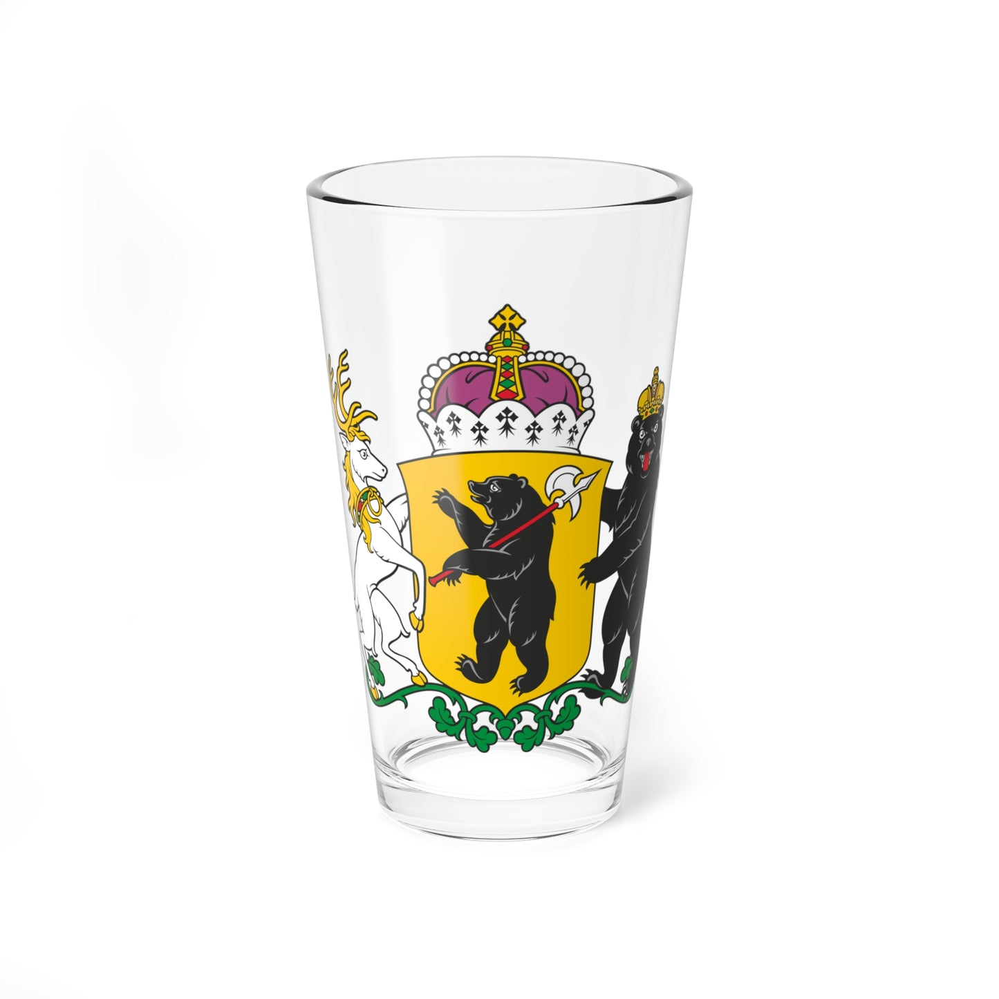 Coat of arms of Yaroslavl Oblast (Russia) (Coat of Arms) Pint Glass 16oz