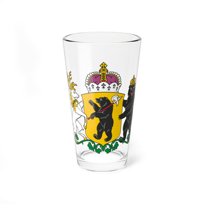 Coat of arms of Yaroslavl Oblast (Russia) (Coat of Arms) Pint Glass 16oz