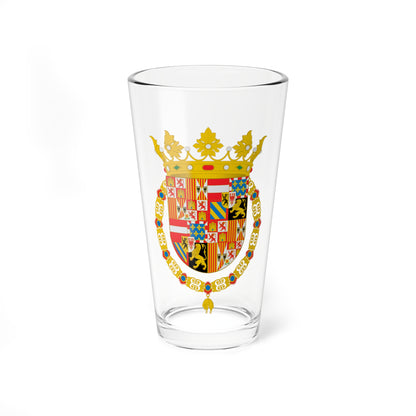 Escudo de Felipe I (Spain) (Coat of Arms) Pint Glass 16oz
