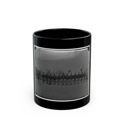 Washington, D.C. Noncommissioned Officers Of Company H, 10th Veteran Reserve Corps, At Washington Circle (U.S. Civil War) Black Coffee Mug