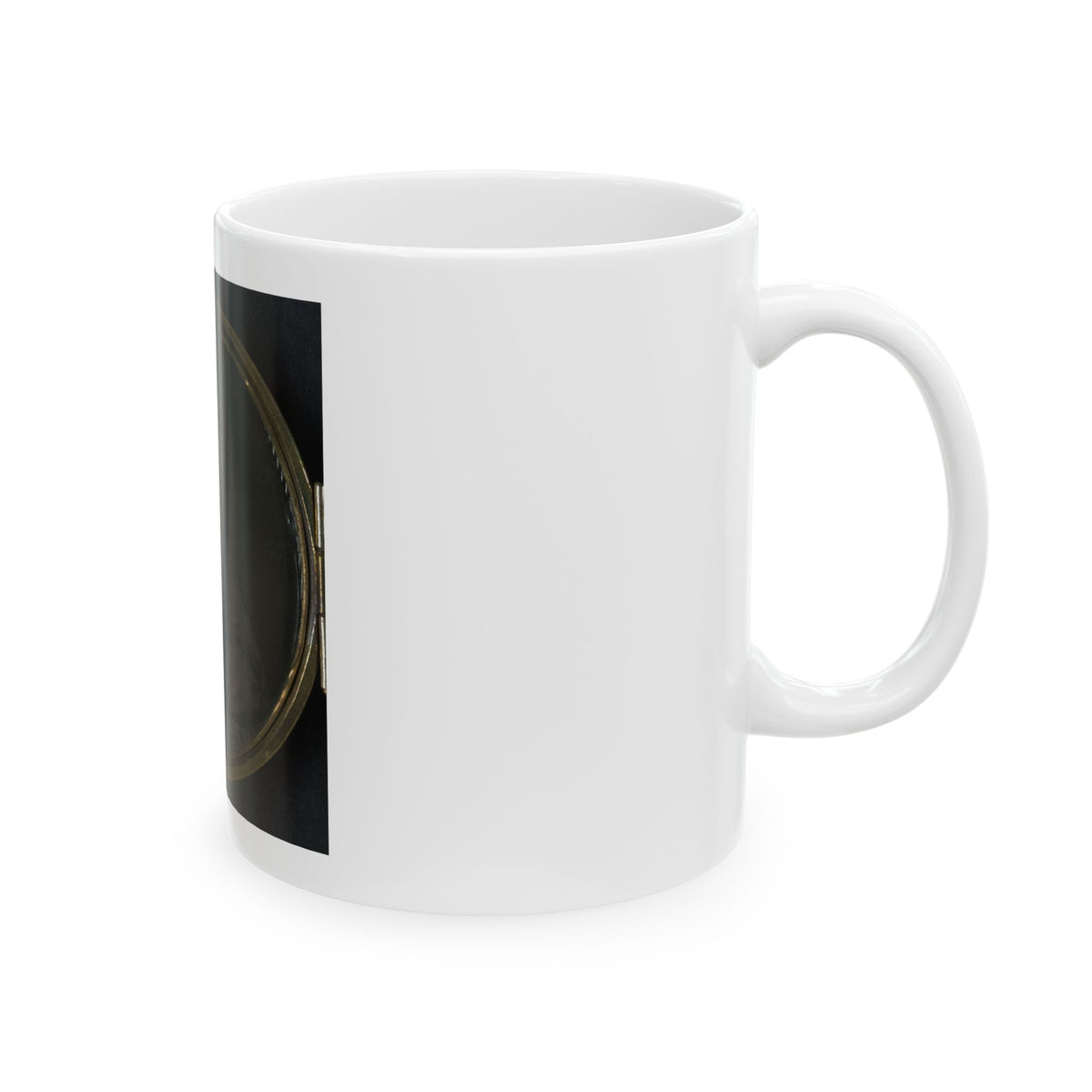 Unidentified Girl Seated In Dress (U.S. Civil War) White Coffee Mug