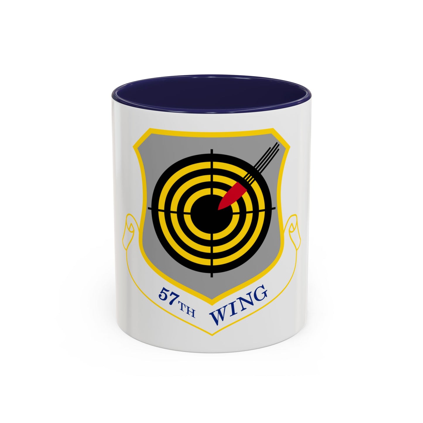 1058px USAF 57th Wing shield (U.S. Air Force) Accent Coffee Mug