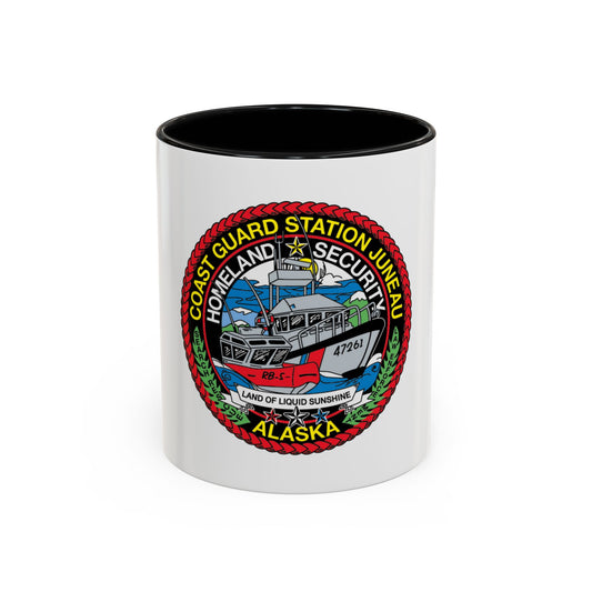 USCG Station Juneau Alaska   Homeland Security (U.S. Coast Guard) Accent Coffee Mug