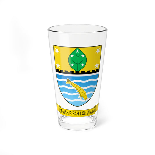 Seal of the City of Cirebon (Indonesia) (Coat of Arms) Pint Glass 16oz