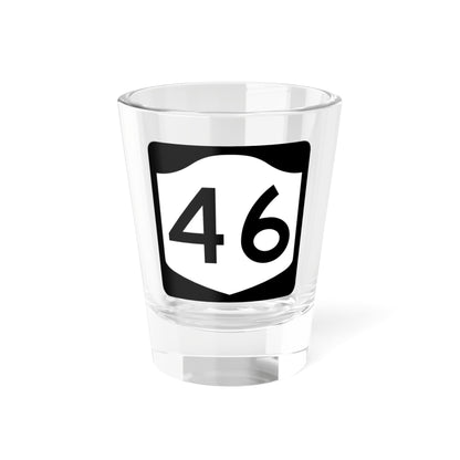 NY-46 (New York) (Road Sign) Shot Glass 1.5oz