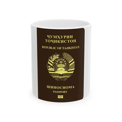 Tajikistan Passport - White Coffee Mug-11oz-Go Mug Yourself