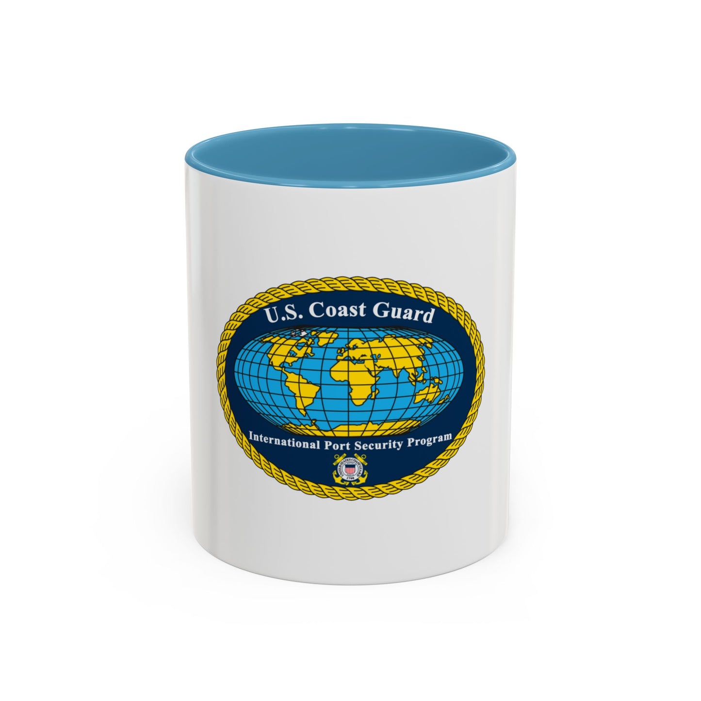 International Port Security Program USCG (U.S. Coast Guard) Accent Coffee Mug