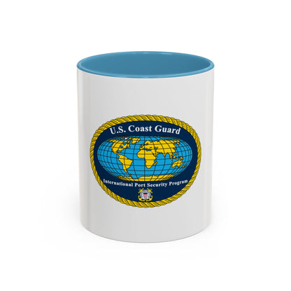 International Port Security Program USCG (U.S. Coast Guard) Accent Coffee Mug