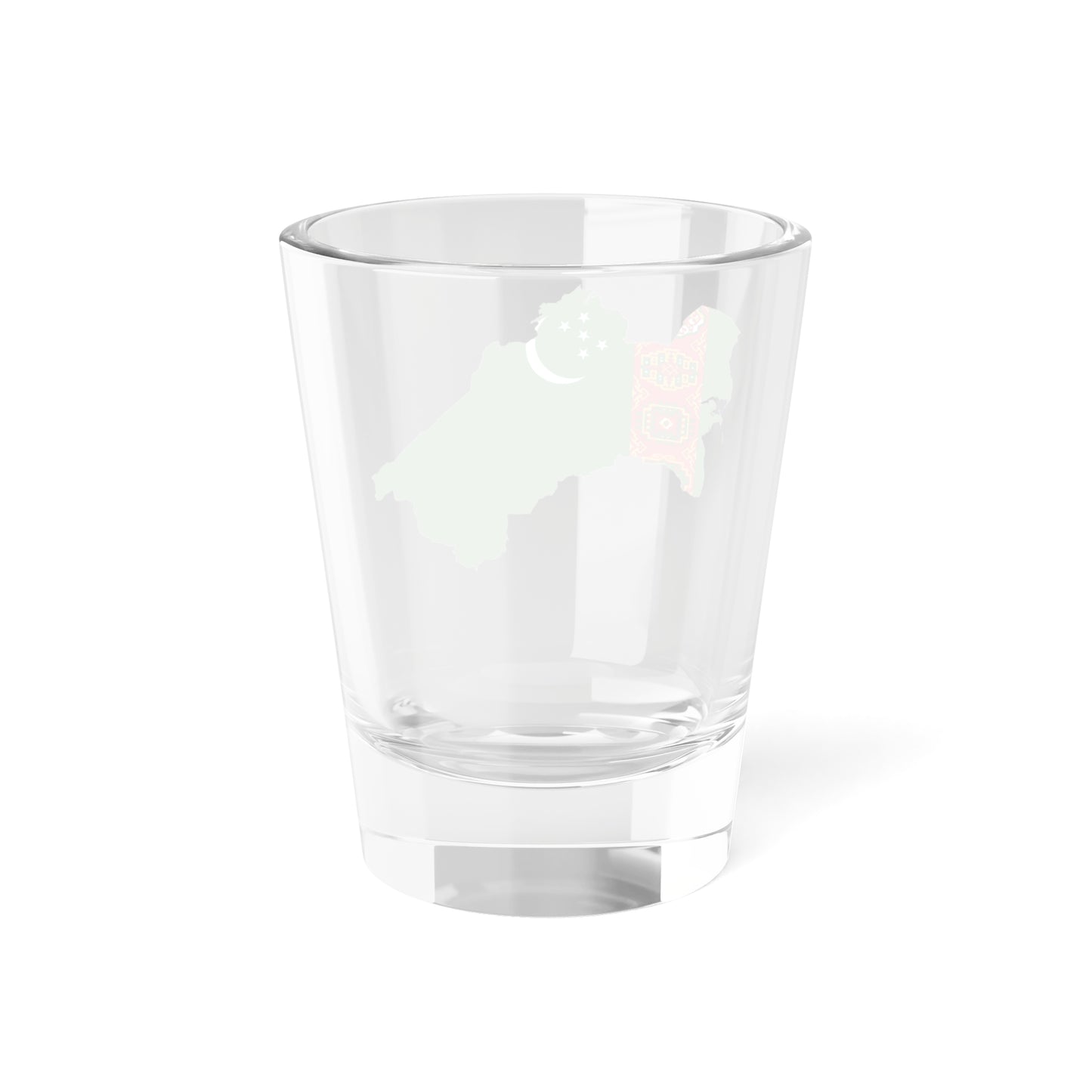 Turkmenistan-Flagmap (Turkmenistan) Shot Glass 1.5oz
