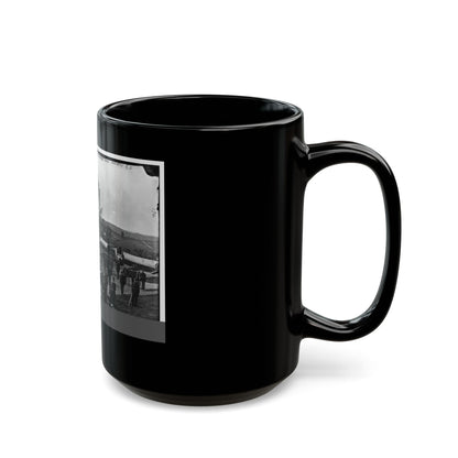 District Of Columbia. Officers And Men Of Company F, 3d Massachusetts Heavy Artillery, In Fort Stevens (U.S. Civil War) Black Coffee Mug