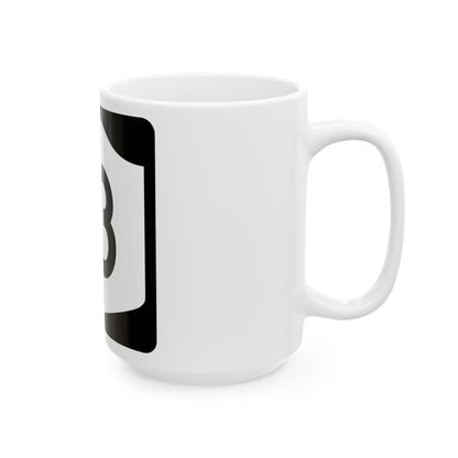 NY-13 (New York) (Road Sign) White Coffee Mug
