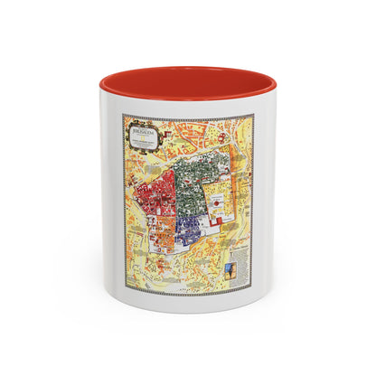 Jerusalem- The Old City (1996) (Map) Accent Coffee Mug