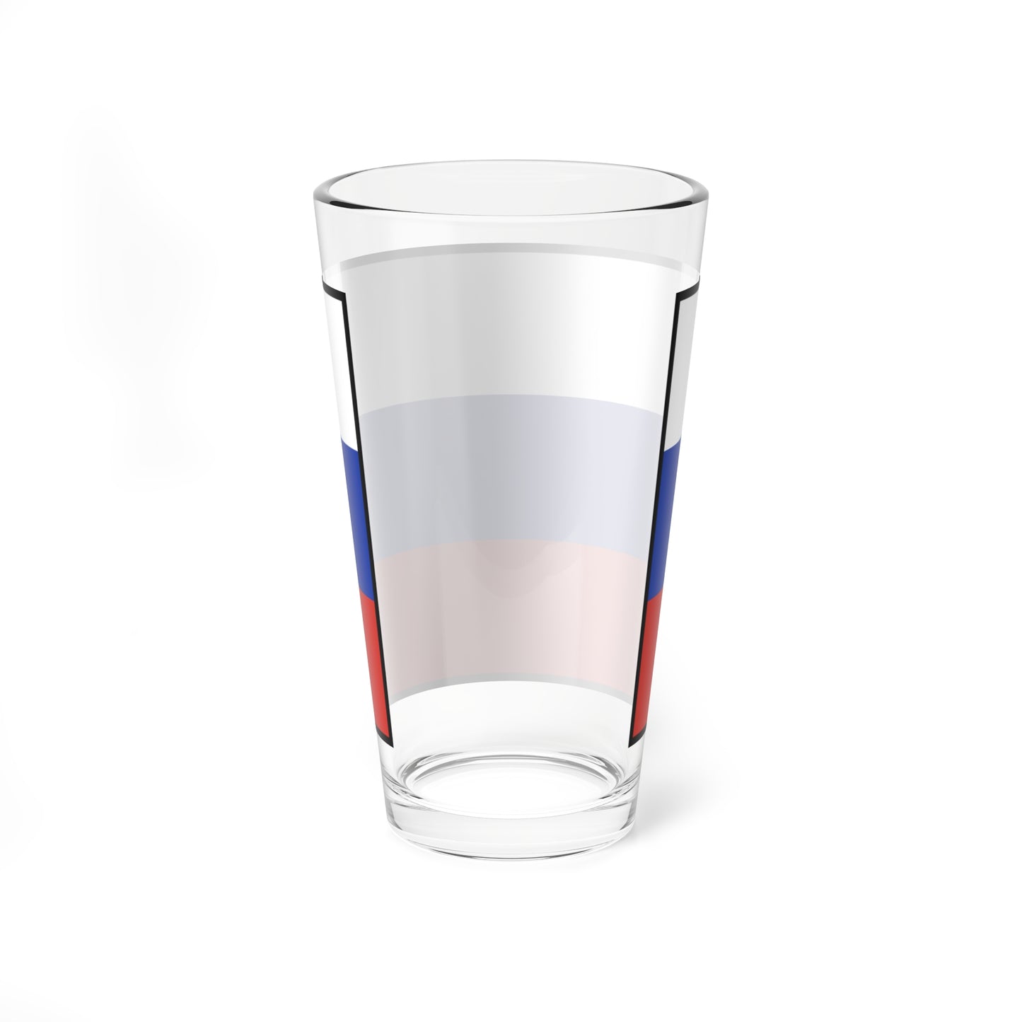 Flag of Russia bordered (Russia) Pint Glass 16oz