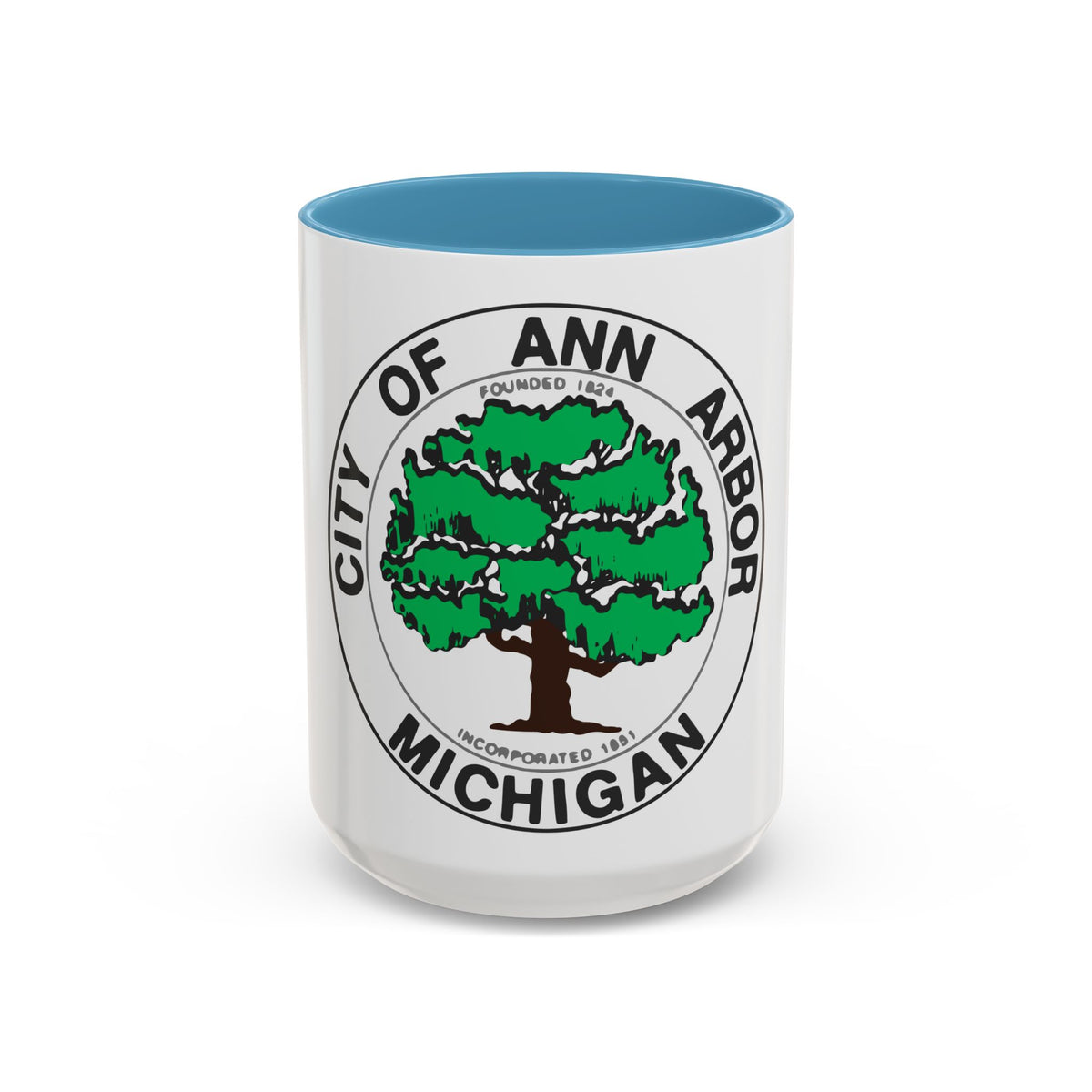 Seal of Ann Arbor Michigan - Accent Coffee Mug