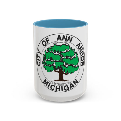Seal of Ann Arbor Michigan - Accent Coffee Mug