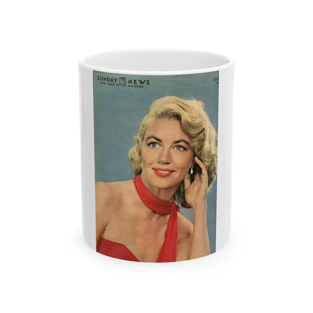 Dorothy Malone #176 - Mag. Cover (Vintage Female Icon) White Coffee Mug-11oz-Go Mug Yourself