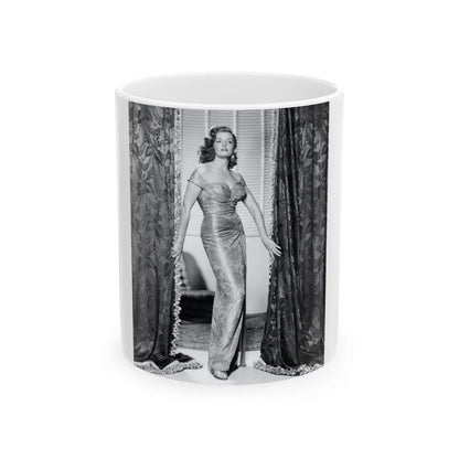 Jane Russell #145 (Vintage Female Icon) White Coffee Mug-11oz-Go Mug Yourself