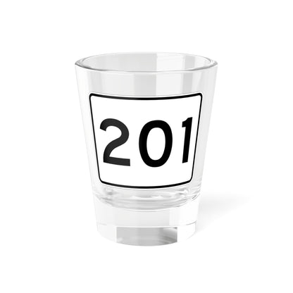 MA Route 201 (Massachusetts) (Road Sign) Shot Glass 1.5oz