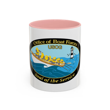 USCG Office of Boat Forces (U.S. Coast Guard) Accent Coffee Mug
