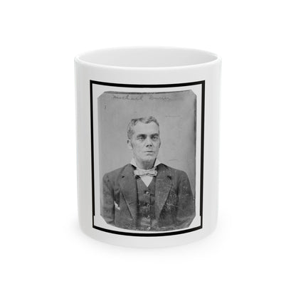 Michael Dunn, Half-Length Portrait, Facing Front (U.S. Civil War) White Coffee Mug