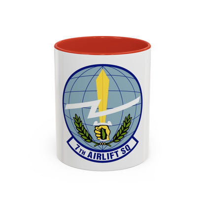 7th Airlift Squadron (U.S. Air Force) Accent Coffee Mug