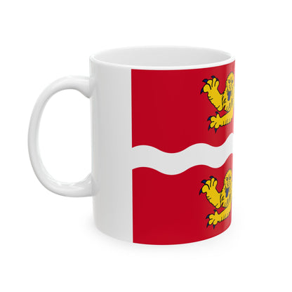 Drapeau de la Seine Maritime France 2 - Tasse à café blanche