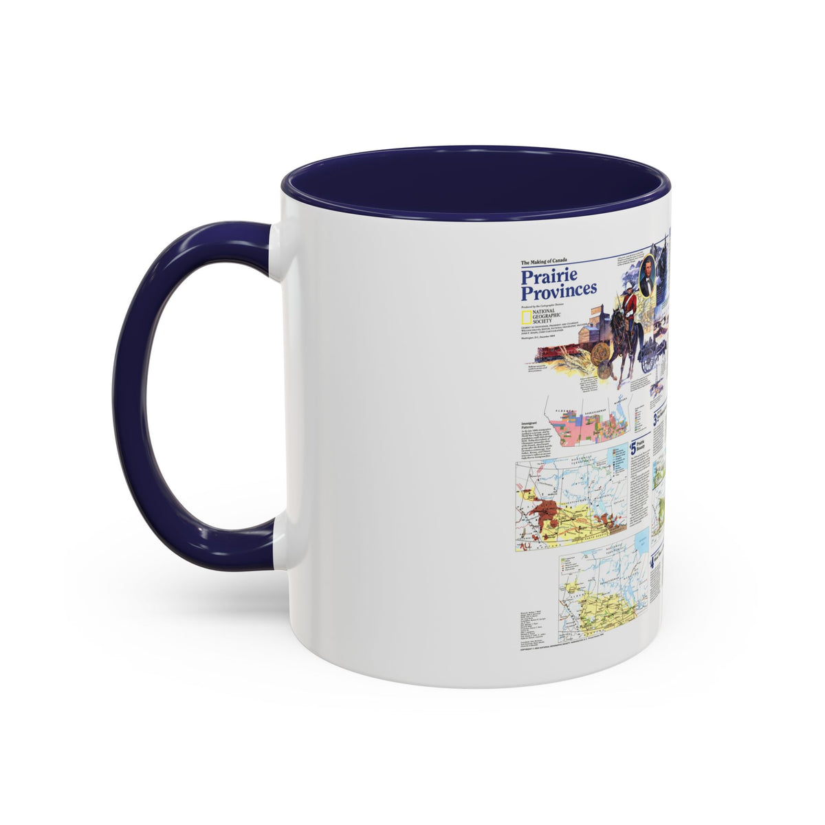 Canada - Prairie Provinces 2 (1995) (Map) Accent Coffee Mug