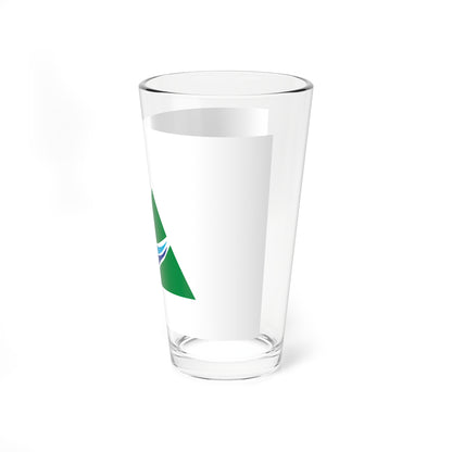 Flag of Teine Ward Sapporo Hokkaido (Japan) Pint Glass 16oz