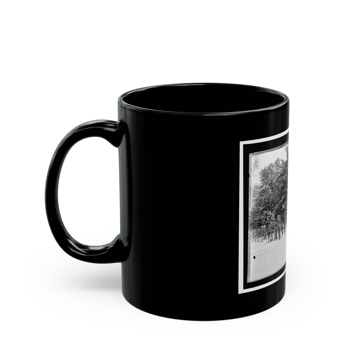 A Post Of Mountain Howitzers That Saw War Service (U.S. Civil War) Black Coffee Mug