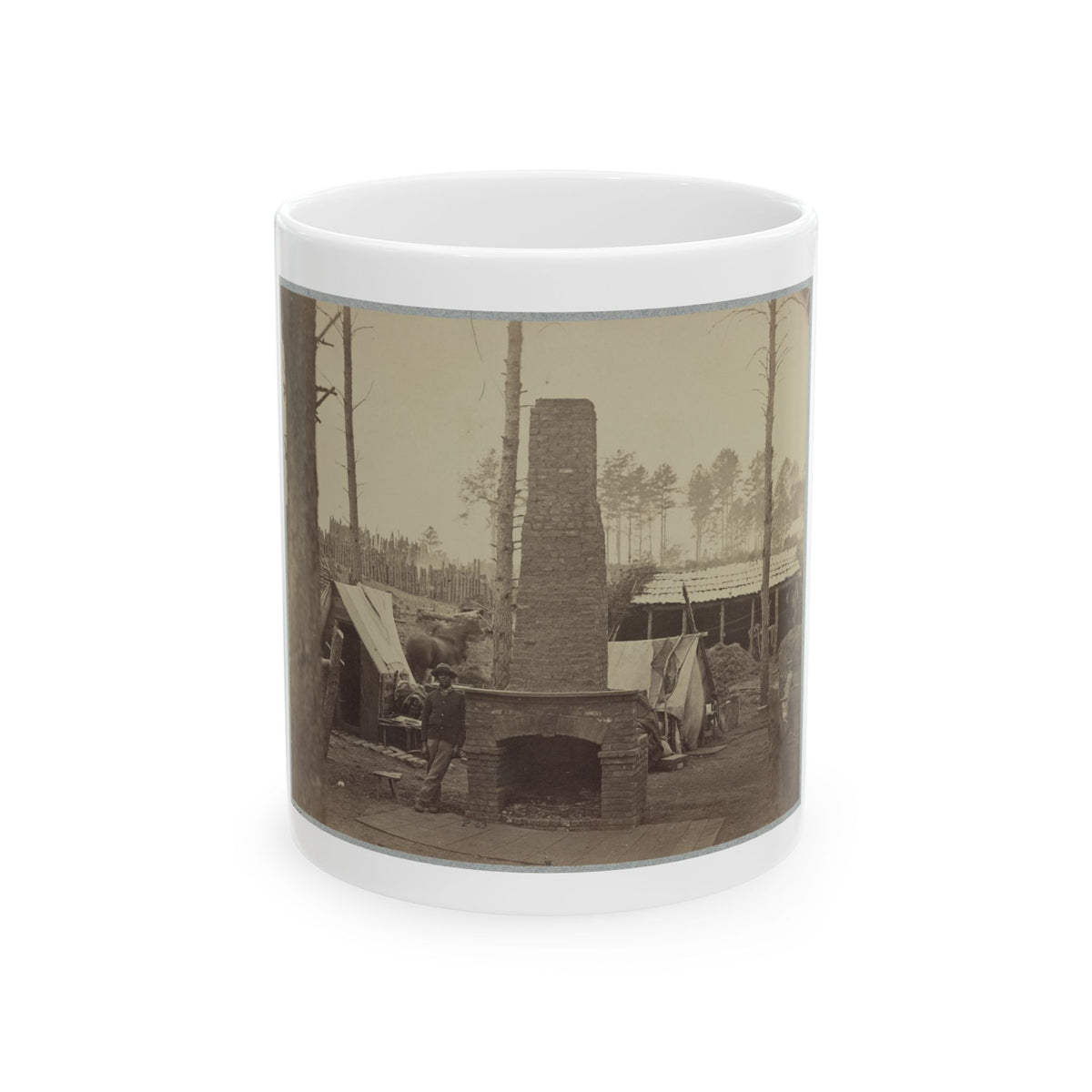 Breaking Camp, Brandy Station, Va. (U.S. Civil War) White Coffee Mug