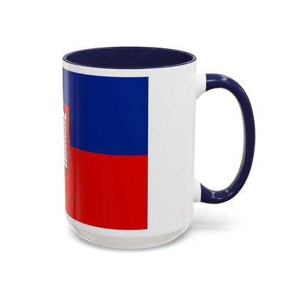 Flag of Gliwice Poland - Accent Coffee Mug-Go Mug Yourself