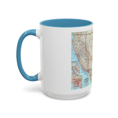 USA - Southwestern (1959) (Map) Accent Coffee Mug