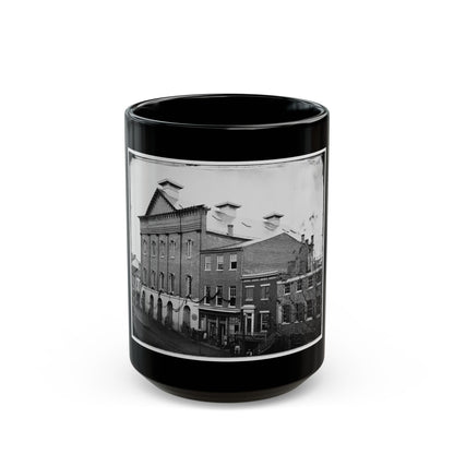 Washington, D.C. Ford's Theater With Guards Posted At Entrance And Crepe Draped From Windows (U.S. Civil War) Black Coffee Mug