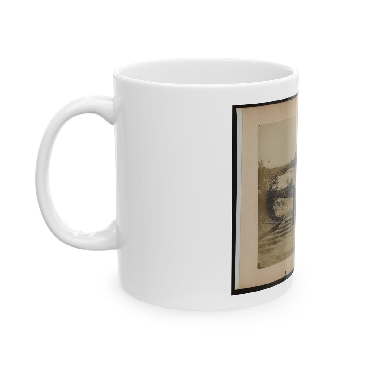 Military Railroad Operations In Northern Virginia  Men Using Levers For Loosening Rails 001 (U.S. Civil War) White Coffee Mug